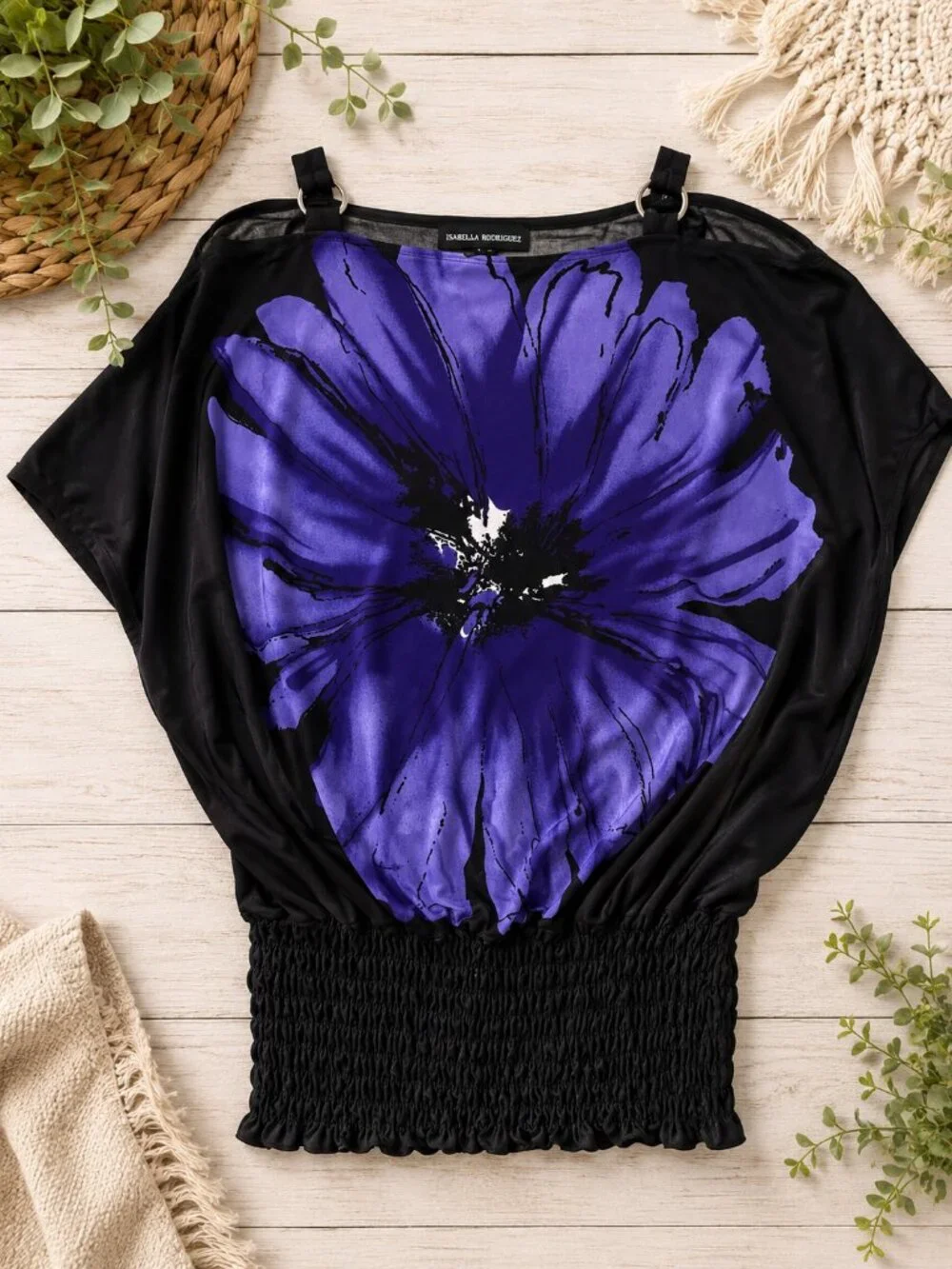 Isabella Rodriguez Purple Floral Top